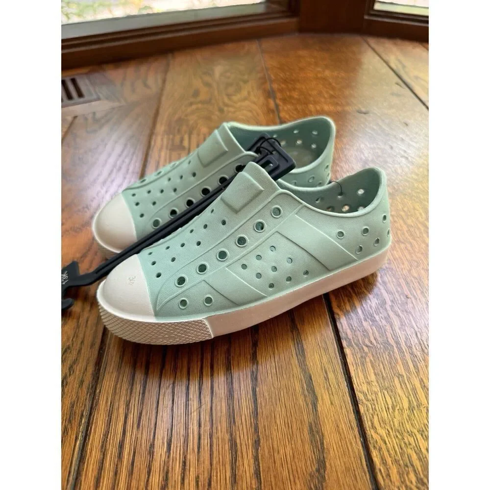 DSG EVA Slip-On Sandals Beach Water Shoes Girls Boys Size 13K Blue White New - Picture 3 of 5